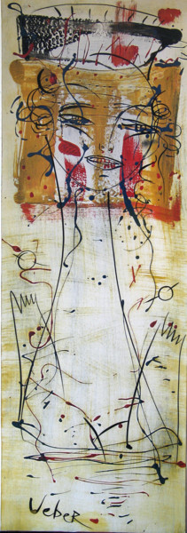 Peinture intitulée "100-35-cm-oil-card-…" par Oksana Veber, Œuvre d'art originale, Huile Monté sur Carton