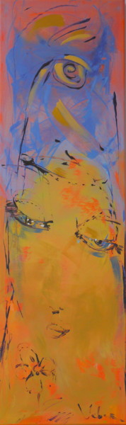 Картина под названием "Sunshine" - Oksana Veber, Подлинное произведение искусства, Акрил Установлен на Деревянная рама для н…
