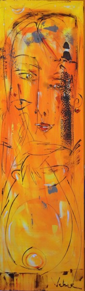 Malerei mit dem Titel "In sunlight" von Oksana Veber, Original-Kunstwerk, Acryl