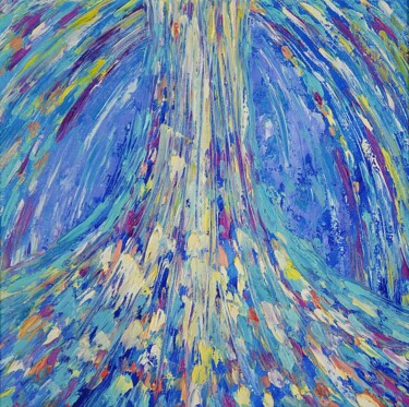 Картина под названием ""Поток"" - Оксана Верстюк, Подлинное произведение искусства, Масло