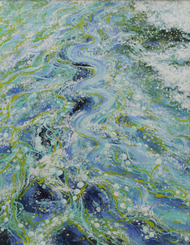 Peinture intitulée ""Живая вода"2" par Oksana Verstiuk, Œuvre d'art originale, Acrylique