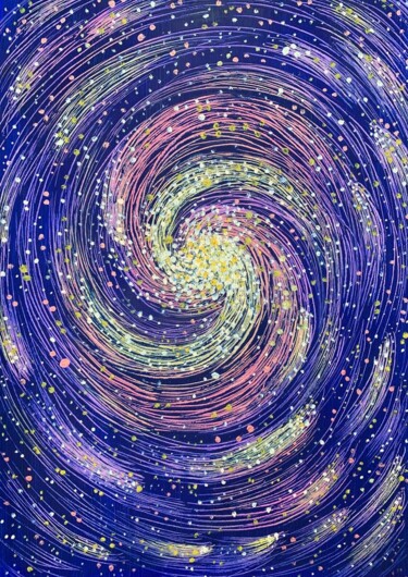 Картина под названием "Чувственные поля" - Оксана Верстюк, Подлинное произведение искусства, Масло