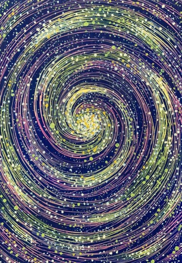 Картина под названием "Чувственные поля2" - Оксана Верстюк, Подлинное произведение искусства, Масло