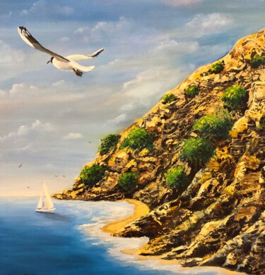 "Seagull" başlıklı Tablo Oksana Zaskotska tarafından, Orijinal sanat, Petrol