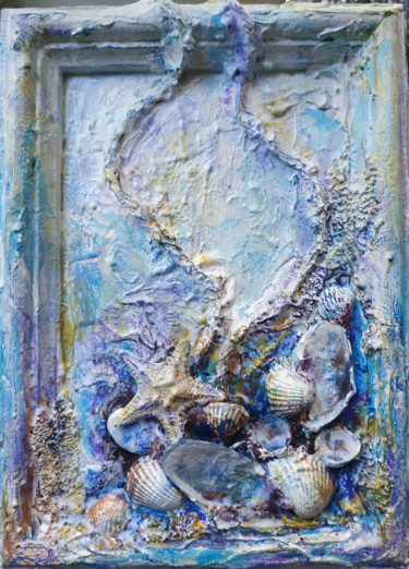 Коллажи под названием ""Морское дно 1"" - Оксана Притула, Подлинное произведение искусства, Коллажи