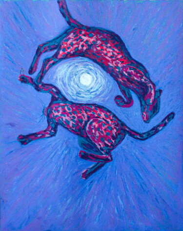 Dessin intitulée "Unbalanced position" par Oksana Muzyka, Œuvre d'art originale, Pastel