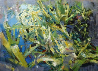 Painting titled "River herbs, large…" by Eugene Segal, Original Artwork, Oil