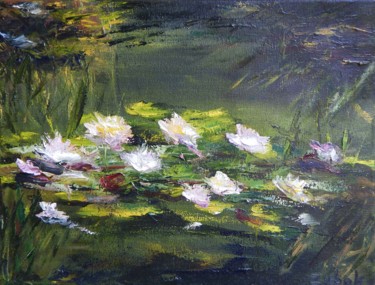 Painting titled ""Кувшинки",  "Water…" by Oksana Zubok, Original Artwork, Oil