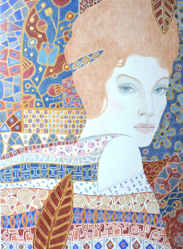 "Diva" başlıklı Resim Oльга Гордиенок tarafından, Orijinal sanat, Mum boya