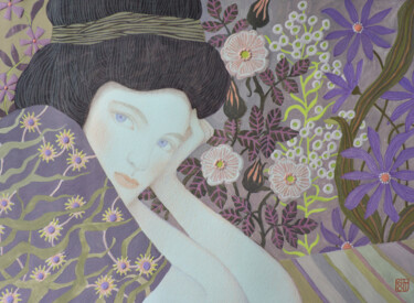 绘画 标题为“"Весенние грезы"” 由Oльга Гордиенок, 原创艺术品, 水粉