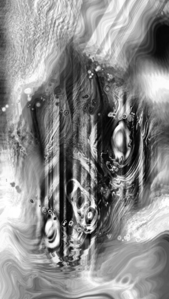 Цифровое искусство под названием "Тонущая машина" - Ольга Ильина, Подлинное произведение искусства, 2D Цифровая Работа