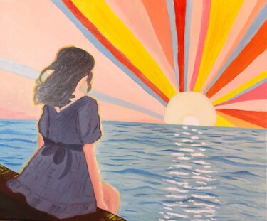 Painting titled "The sun shines the…" by Olga Karlina (Olga Karlina), Original Artwork, Oil