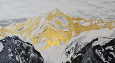 Картина под названием "Горы" - Ольга Остромецкая, Подлинное произведение искусства, Акрил