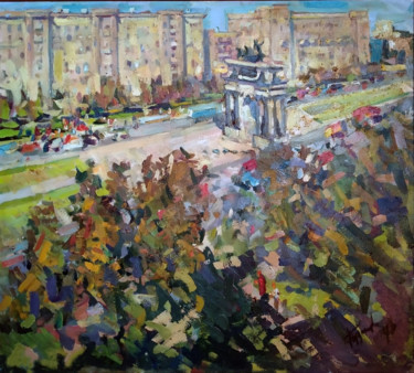 Pintura intitulada "Триумфальная арка,…" por Olga Puzanova, Obras de arte originais, Óleo