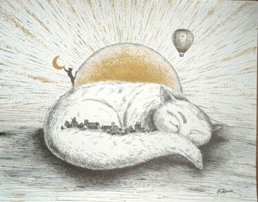 Картина под названием "Сновидения. Храните…" - Ольга Рыбина, Подлинное произведение искусства, Чернила