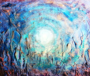 Картина под названием "белое солнце нового…" - Ольга Зарицкая, Подлинное произведение искусства, Акрил