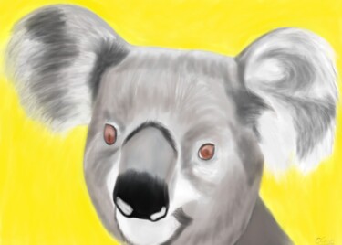 Digital Arts titled "Koala" by Olaf Andriessen, Original Artwork, 2D Digital Work