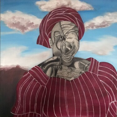 Malarstwo zatytułowany „Yoruba woman( aláso…” autorstwa Olalekan Kolawole, Oryginalna praca, Akryl