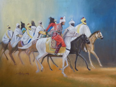 Peinture intitulée "smith-durban-rider.…" par Olaoluwa Smith, Œuvre d'art originale, Huile