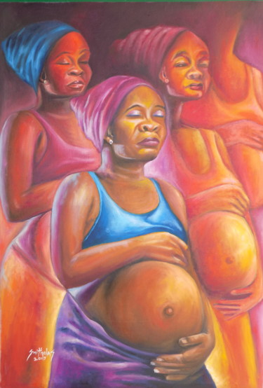 Peinture intitulée "smith-olaoluwa-oil-…" par Olaoluwa Smith, Œuvre d'art originale, Huile