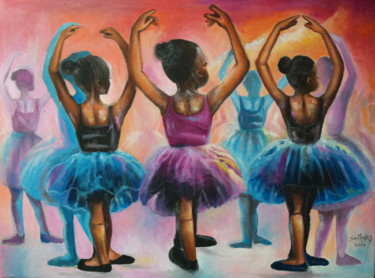 Painting titled "Ballerina Dance" by Olaoluwa Smith, Original Artwork, Acrylic