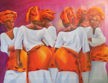 Картина под названием "lets-dance-again-2.…" - Olaoluwa Smith, Подлинное произведение искусства, Масло