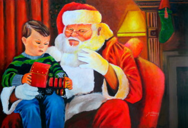 Painting titled "The joy of Christmas" by Olaoluwa Smith, Original Artwork, Acrylic