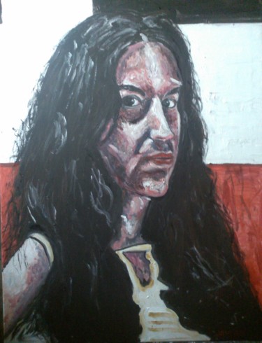 Peinture intitulée "Portrait de Marie F…" par Oldrich Jaskula, Œuvre d'art originale, Huile