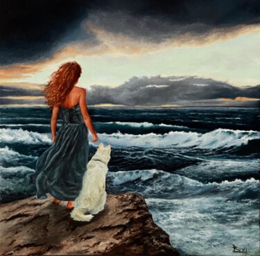 Painting titled "Fresh breeze" by Oleg Baulin, Original Artwork, Oil