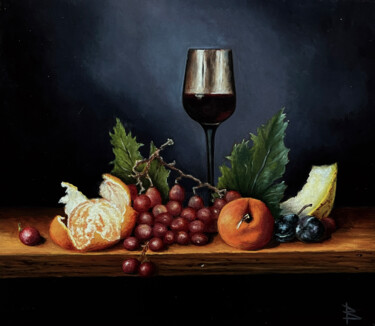 Painting titled "Still life III" by Oleg Baulin, Original Artwork, Oil