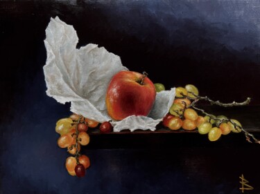 Schilderij getiteld "Still life" door Oleg Baulin, Origineel Kunstwerk, Olie