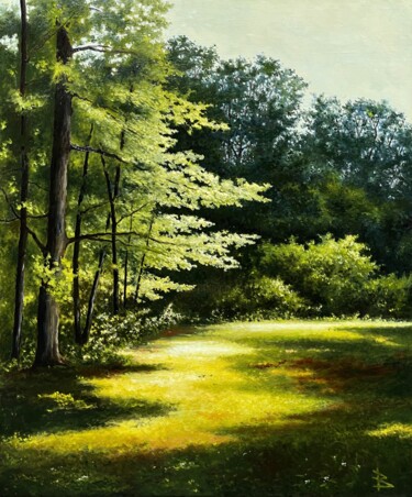 Peinture intitulée "Sunny day" par Oleg Baulin, Œuvre d'art originale, Huile