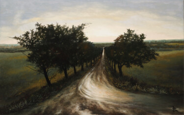 Peinture intitulée "Crossroad" par Oleg Baulin, Œuvre d'art originale, Huile
