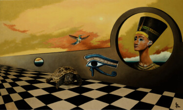 Картина под названием "Key" - Oleg Baulin, Подлинное произведение искусства, Масло Установлен на Деревянная рама для носилок