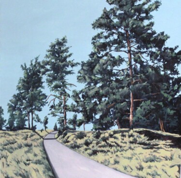 Pintura intitulada "Betonweg" por Oleg Breininger, Obras de arte originais, Óleo