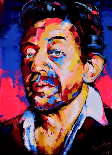 Peinture intitulée "Gainsbourg" par Oleg Cameira, Œuvre d'art originale, Acrylique