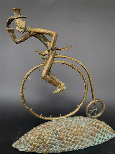Sculpture titled "Tour de France" by Oleg Kalashnik, Original Artwork, Bronze