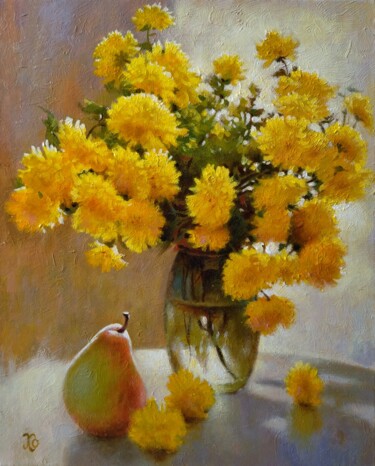 Painting titled "Sunny morning" by Oleg Khoroshilov, Original Artwork, Oil
