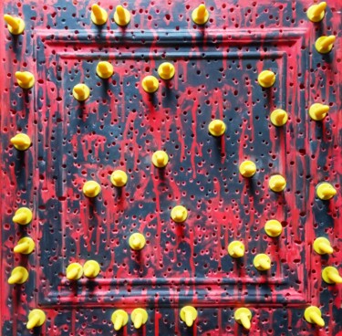 Недоеденная дверь Sculpture intitulée "Недоеденная дверь" par Oleg Kuleshov, Œuvre d'art originale, Plastique