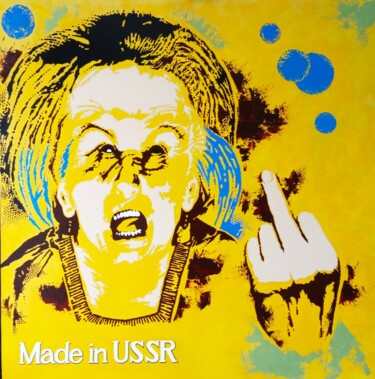 Pintura intitulada "Made in USSR" por Oleg Kuleshov, Obras de arte originais, Óleo
