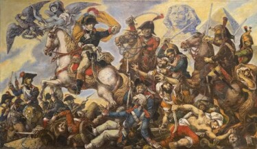 Malerei mit dem Titel "Наполеон в Египте" von Oleg Litvinov, Original-Kunstwerk, Öl