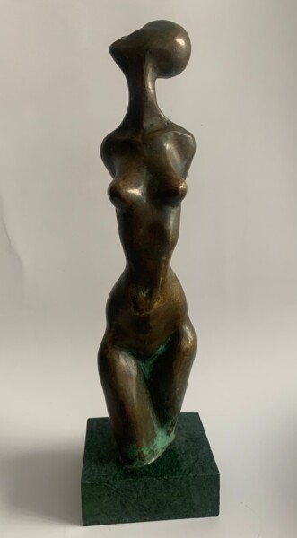 Sculpture intitulée "Девушка" par Oleg Putilin, Œuvre d'art originale, Bronze