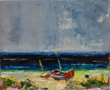 "Coastal Otrada: Sea…" başlıklı Tablo Oleg Sharapanovsky tarafından, Orijinal sanat, Petrol Ahşap Sedye çerçevesi üzerine mo…