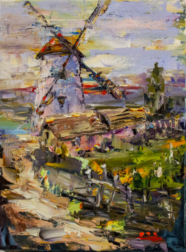 Pintura titulada "Winds of the Past" por Oleg Sharapanovsky, Obra de arte original, Oleo Montado en Bastidor de camilla de m…