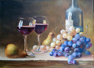 Malerei mit dem Titel "Light Supper" von Oleg Sizonenko, Original-Kunstwerk, Öl