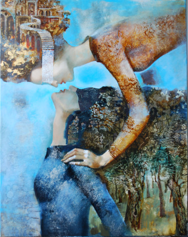 Картина под названием "whisper" - Oleg Tchoubakov, Подлинное произведение искусства, Масло