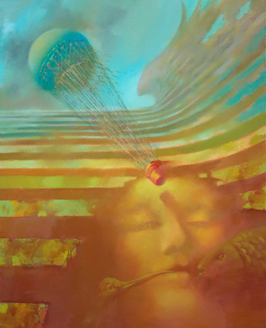 Painting titled "Dream" by Oleg Tchoubakov, Original Artwork, Oil