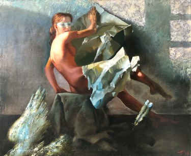 Painting titled "крыло" by Oleg Tchoubakov, Original Artwork, Oil