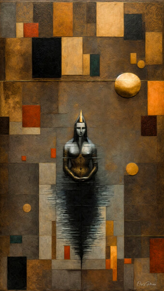Digital Arts titled "Zeitlosen Verwebung…" by Oleg Viktorovic Pitkovskiy, Original Artwork, AI generated image