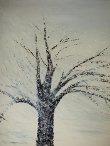 Painting titled "Alive tree. Живое д…" by Oleg Popov I, Original Artwork, Oil
